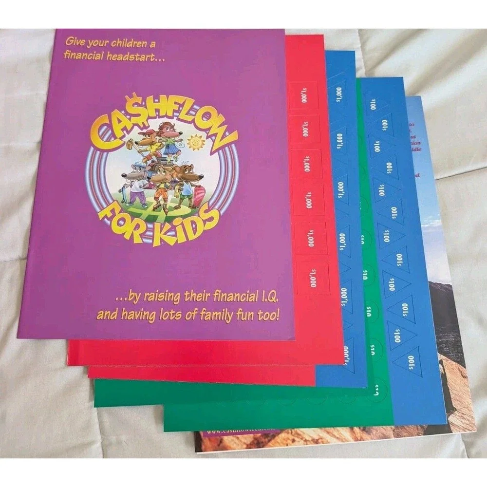 Vintage 1999 CASHFLOW for Kids Board Game Robert Kiyosaki Rich Dad Financial IQ